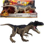 Jurassic World Articulated Allosaurus Dinosaur Figure, Extreme Damage, 44.5 cm Long with Sounds, Multicoloured, Single (Mattel HFK06)