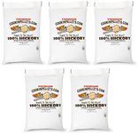 CookinPellets 40-Pound Premium Genuine Hickory Hardwood Grill Smoker Wood Pellets, No Bark, Fillers, and Flavor Oils, for Meat and Veggies (5 Pack)