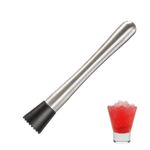 Cocktail Muddler,Stainless Steel Muddler with Grooved Head,Multi-Functional Cocktail Stirrers,20cm Fruit Mixer Bartending Tool,Bartender Cocktail Making Kit for Professional and Amateur Alike