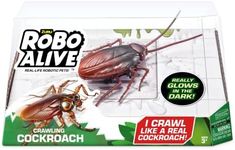 Zuru Robo Alive Glow in The Dark Crawling Cockroach, Multicolour (38506)