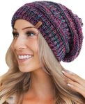 FURTALK Winter Hats for Women Fleece Lined Knit Beanie Hats Slouchy Warm Beanies Ski Skull Cap Multicolor