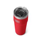 YETI Rambler 20 oz Stackable Tumbler, Stainless Steel, Vacuum Insulated with MagSlider Lid, Rescue Red