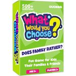 QUOKKA Board Games for Kids 8-12 Year Olds - Family Card Game for Ages 5-9 - What Would You Choose | Do Family Rather? | Pick Your Answer | Get to Know Your Family - Fun Game Night for Boys & Girls