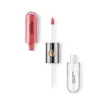 KIKO MILANO - UNLIMITED DOUBLE TOUCH Liquid Lipstick with Matte or Lip Gloss Finish | Spicy Rose 110 | Long Lasting Lipstick | Av. in 9 Colors | Professional Makeup | Made in Italy