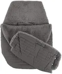 Tadpoles Quilted Stroller & Car Seat Cover with Hand Mitt, Dark Grey