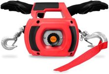 FITHOIST Portable Drill Winch, 1500LB Capacity Hand Winch with 40FT Steel Cable, 360° Swivel Hook, Powered by Cordless Drill for ATV UTV Trailer Loading, Lawn Tractor Pulling, Heavy Lifting & Dragging