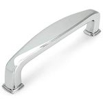 Cosmas 4392CH Polished Chrome Modern Cabinet Hardware Handle Pull - 3-3/4" Inch (96mm) Hole Centers - 10 Pack