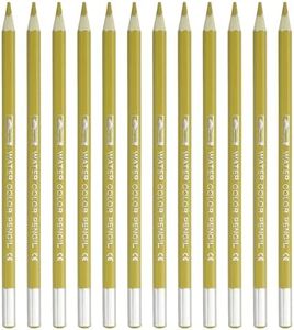 PATIKIL Watercolor Pencil, 12Pcs Water Soluble Pencils for Blending, Coloring, Sketch Drawing, Painting, Gold