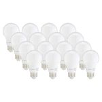 Amazon Basics 60W Equivalent, Soft White, Dimmable, 10,000 Hour Lifetime, A19 LED Light Bulb | 16-Pack