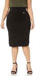 Calvin Klein Women's Skirt (Regular and Plus Sizes), Black, 2X