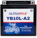 Ultramax YB10L-A2 Motorcycle Battery for Suzuki GS500E (89-04) - 500cc
