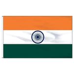 SHATCHI 5ft x 3ft India Country National Flags with Eyelets Sporting Events Pub BBQ Banner Support Table Cover Football Cricket World Cup Decor Indoor Outdoor Polyester