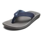 OluKai Ulele Men's Beach Sandals, Quick-Dry Flip-Flop Slides, Water Resistant Suede Lining & Wet Grip Soles, Soft Comfort Fit & Arch Support