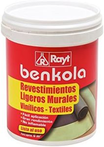 Rayt 1759-09 Benkola revestimientos ligeros: Adhesivo para papel pintado con dorso de tela sin tejer. Permite correción durante el proceso de colocación. Lista al uso. 1 kg