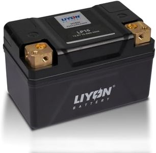 LIYON LP16 Lightweight 12V 6Ah Lithium Powersports Starter Battery, 420A CCA for Motorcycle, ATV, UTV, Scooter, Snowmobile, Watercraft – Long Cycle Life, Maintenance Free