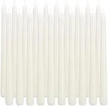 flamecan Ivory Taper Candles, Set o