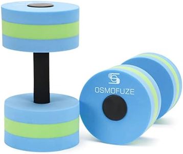 OSMOFUZE Aquatic Dumbbells, Water Dumbbells 2PCS Water Aerobic Exercise Foam Dumbbells Pool Resistance Water Fitness Equipment for Weight Loss