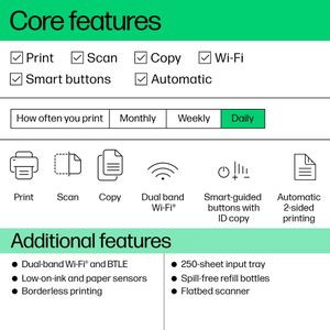 HP Smart Tank 7005 All-in-One Printer – Wireless, High Capacity Ink