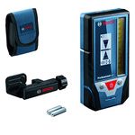 Bosch Professional Laser Receiver LR 7 (red and green beam, 2 x 1,5 V Batteries AAA, Range: 5-50 m, protective bag)