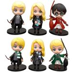 Tinion|| Harry Potter 6 pc Set with pet Action Figure Special Edition Action Figure for Car Dashboard, Decoration, Cake, Office Desk & Study Table (Pack of 6) (Height-8 cm)