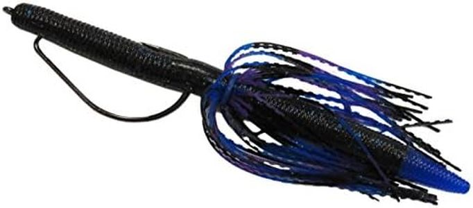 Wacky Skirts - (10 Pack) 5" Skirts for Texas, Neko, Wacky Rigged Senko Worms for Bass (Tequila - Blue/Purple/Black)