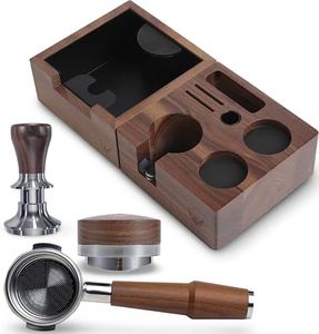 KNODOS 58mm Espresso Accessories Kit for Breville Dual Boiler & Oracle Jet – Bottomless Portafilter, Tamper, Distributor, Tamping Station & Knock Box | Fits BES920XL, BES980XL, BES900XL