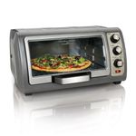 Hamilton Beach 6 Slice Easy Reach Toaster Oven,Black ,31126D