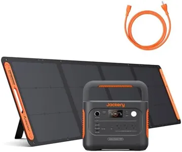 Jackery Solar Generator 1000 v2 with 200W Solar Panel,1070Wh Portable Power Station LiFePO4 Battery,1500W AC/100W USB-C Output,for Outdoor,Off-Grid Living,RV,Emergency (AC Cable Included)