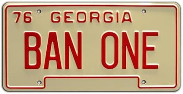 Smokey and The Bandit | BAN ONE | Metal Stamped License Plate