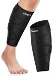 FOVERA Adjustable Calf Support Brace - Shin Splint Compression Wrap - Lower Leg Brace for Pain Relief, Muscle Swelling Reduction & Improved Circulation - For Men and Women (Universal, 1 Pair)