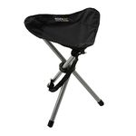 Regatta Unisex Adult Ternio Lightweight Folding Tripod Camping and Hiking Stool - Black, One Size