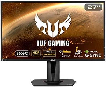 ASUS VG27AQZ Monitor HDR TUF Gaming, 27 Pulgadas, WQHD (2560 x 1440), IPS, 165 Hz, Extreme Low Motion Blur Sync, G-SYNC Compatible, Adaptive-sync, 1 ms (MPRT), HDR10