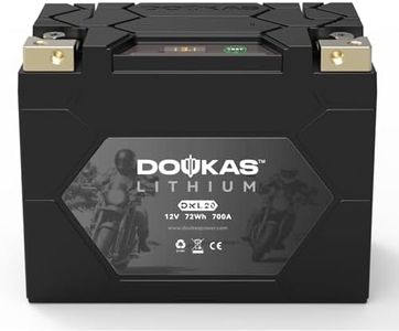 DOUKAS DKL20 700A LiFePO4 Motorcycle Lithium Battery, 12V 6Ah Powersports Battery, Compatible Jet Ski, Quad, Lawn Mower, ATV, UTV, Scooter, Generator Battery, Snowmobile