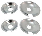 Kitchen Basics 101 Set of 4 Range Cooktop Drip Pan Replacement for Jenn Air (2) 715877 & (2) 715878