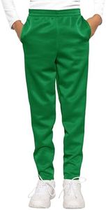 STRETCH IS COMFORT Boy's Jogger Play Pants Kelly Green Small