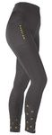 Shires Aubrion Ladies Porter Winter Horse Riding Tights in Jet Black Large, Jet Black