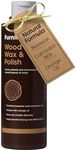 Furniture Clinic Wood Wax & Polish | Clean, Nourish & Protect All Wood Furniture, and Kitchen Cabinets from Dryness & Scratches | Orange Oil & Beeswax | Use on Treated & Untreated Wood (17oz / 500ml)