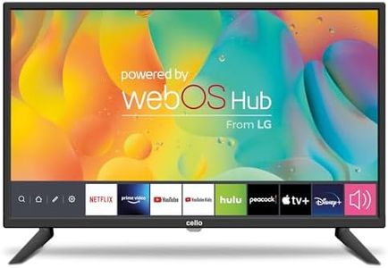 Cello 24" Smart TV LG WebOS HD Ready Téléviseur avec Triple Tuner S2 T2 FreeSat Bluetooth Disney+ Netflix Apple TV+ Prime Video Fabriqué en Europe