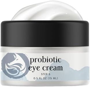 Foxbrim Naturals Probiotic Caffeine Eye Cream for Dark Circles, Puffiness, and Fine Lines | Anti-Aging with Green Tea, Licorice Root, Pomegranate Extract - 0.5oz