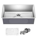 Kraus KHU100-32 32 inch Undermount Single Bowl 16 Gauge Stainless Steel Kitchen Sink