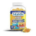 VITALDIN Kids Multivitamin Gummies – Food Supplement for Children with 11 Essential Vitamins & Minerals – 70 Chewable Gummies (1-Month Supply); Fruit Flavour – Vitality & Immune System – Gluten Free