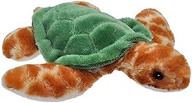 Wild Republic EcoKins Mini Sea Turtle Stuffed Animal 8 inch, Eco Friendly Gifts for Kids, Plush Toy, Handcrafted Using 7 Recycled Plastic Water Bottles