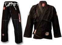 ROLL HARD Brand Brazilian Jiu Jitsu Kimonos - Black (A3)