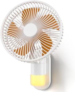 Airbition 10” Wall Mount Fan with Light and Remote Control, 90°Oscillating, 4 Speeds, Timer, Included 120° Adjustable Tilt, High Velocity, 78Inch Cord, for RV Bedroom Home Office Garage