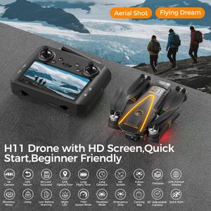H11 4K EIS GPS Drone with Camera – Brushless Quadcopter, 45min Flight, 2 Batteries, Under 249g