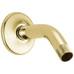 Delta Faucet U4993-PB Shower Arm and Flange, Polished Brass