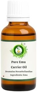 R V Essential Pure Emu Carrier Oil 15ml- Dromaius Novaehollandiae For Skin Face Hair Body Nails Scalp Massage Aromatherapy Diffuser Soap Candle Perfume Making