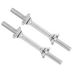 Yes4All 1-inch Dumbbell Handles with Collars - Dumbbell Handle Standard for 1-inch Plates Weight Set (Chrome, Set of 2)