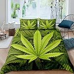 Feelyou Marijuana Leaf Bedding Set 