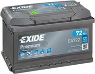 Exide Premium EA722 TYPE 100/096 Car Van Battery - 12V 72Ah 720A - 4 Years Warranty (Please check size before buying)